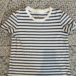 GAP Navy and White Striped Kids Tee